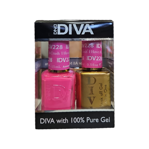 DND Diva Duo Gel & Lacquer 228 I have A crush