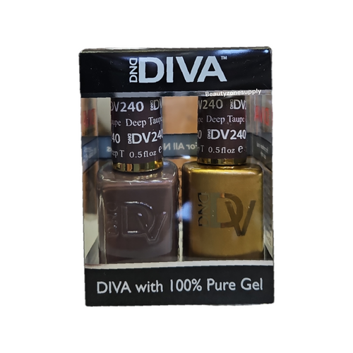 DND Diva Duo Gel & Lacquer 240 Deep Taupe