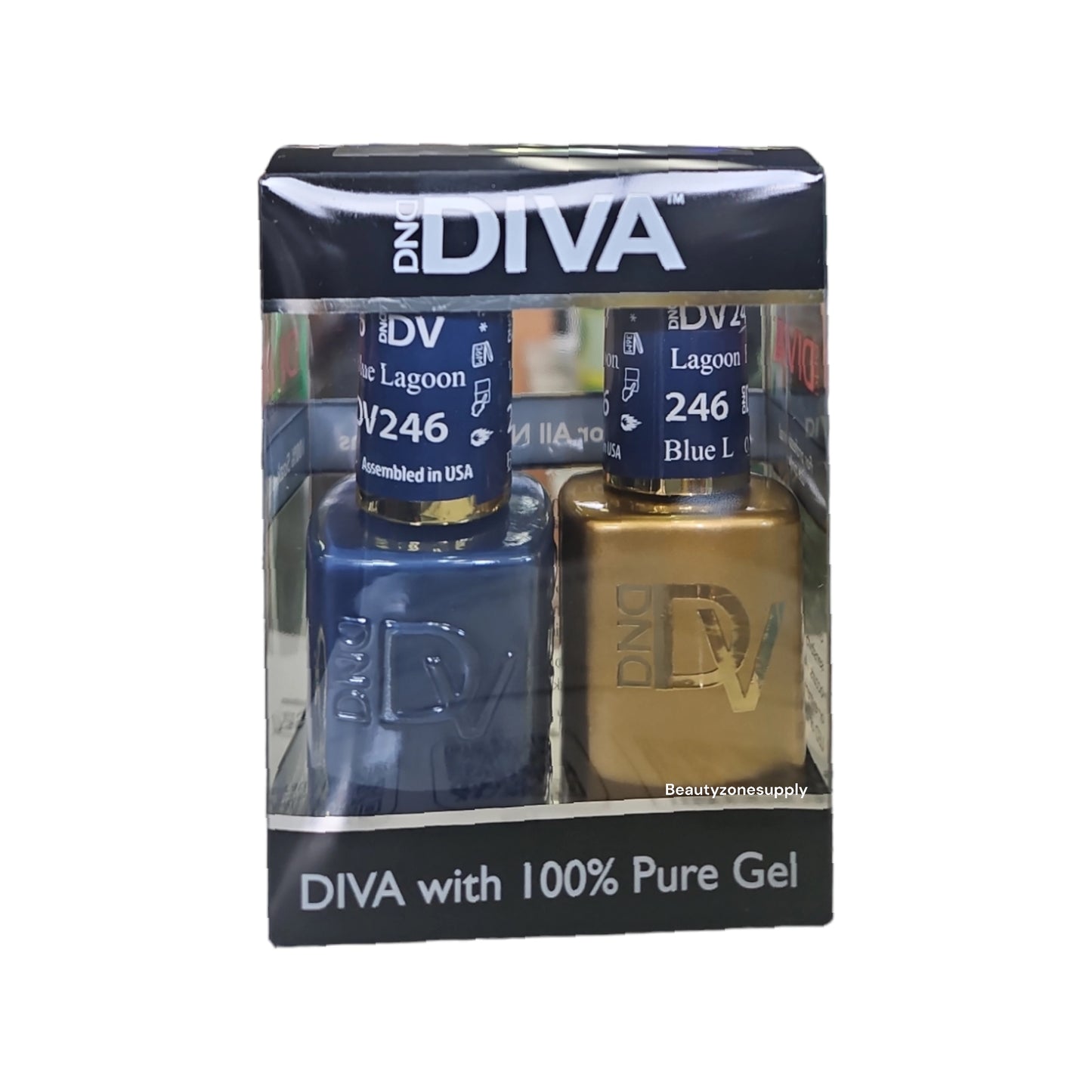 DND Diva Duo Gel & Lacquer 246 Blue Lagoon