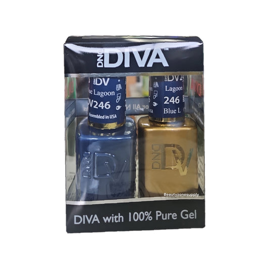 DND Diva Duo Gel & Lacquer 246 Blue Lagoon