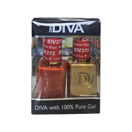 DND Diva Duo Gel & Lacquer 272 Autumn Blaze