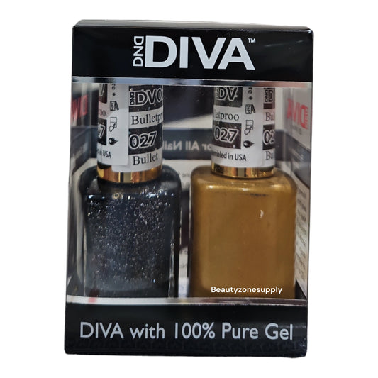 DND Diva Duo Gel & Lacquer 027 Bulletproof