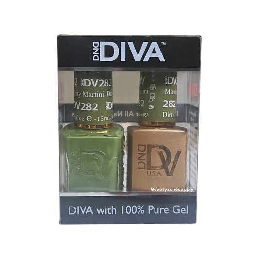 DND Diva Duo Gel & Lacquer 282 Dirty Martini