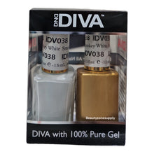 Load image into Gallery viewer, DND Diva Duo Gel &amp; Lacquer 038 Smokey White