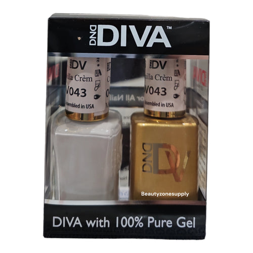DND Diva Duo Gel & Lacquer 043 Vanilla Creme