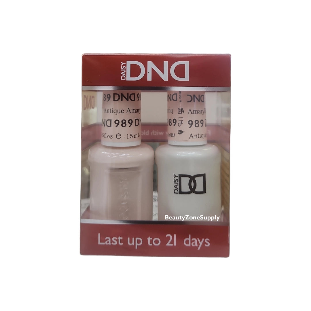 DND Duo Gel & Lacquer Antique Amaryllis #989
