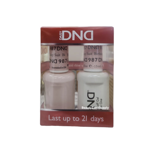 DND Duo Gel & Lacquer Birthday Suit #987
