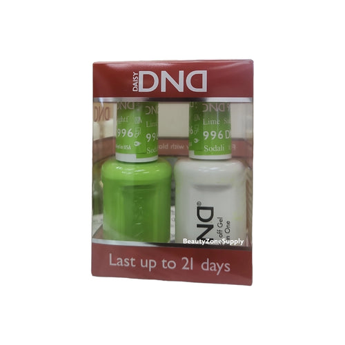 DND Duo Gel & Lacquer Soda-lightfull lime #996