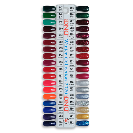 DND Gel Board Set 36 bottle with Swatches #10