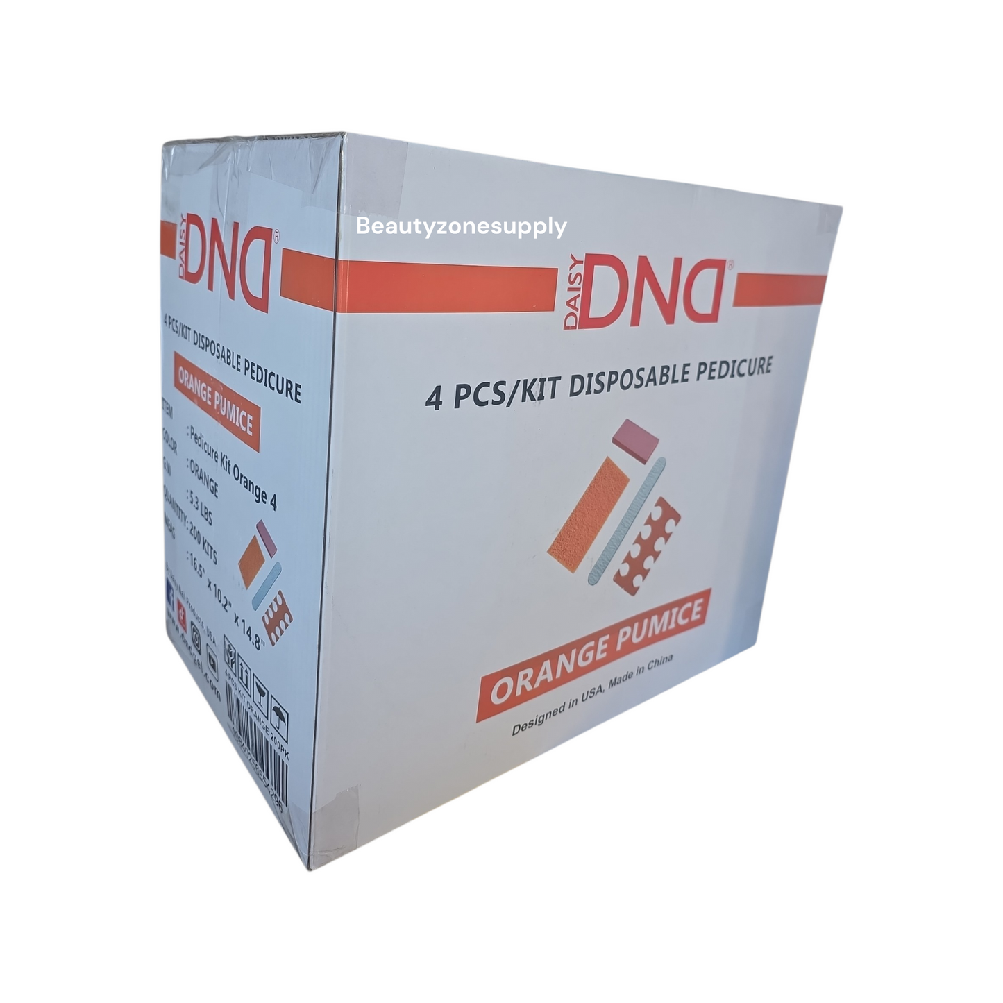 DND Pedicure Kit Orange 200 Kits/Box