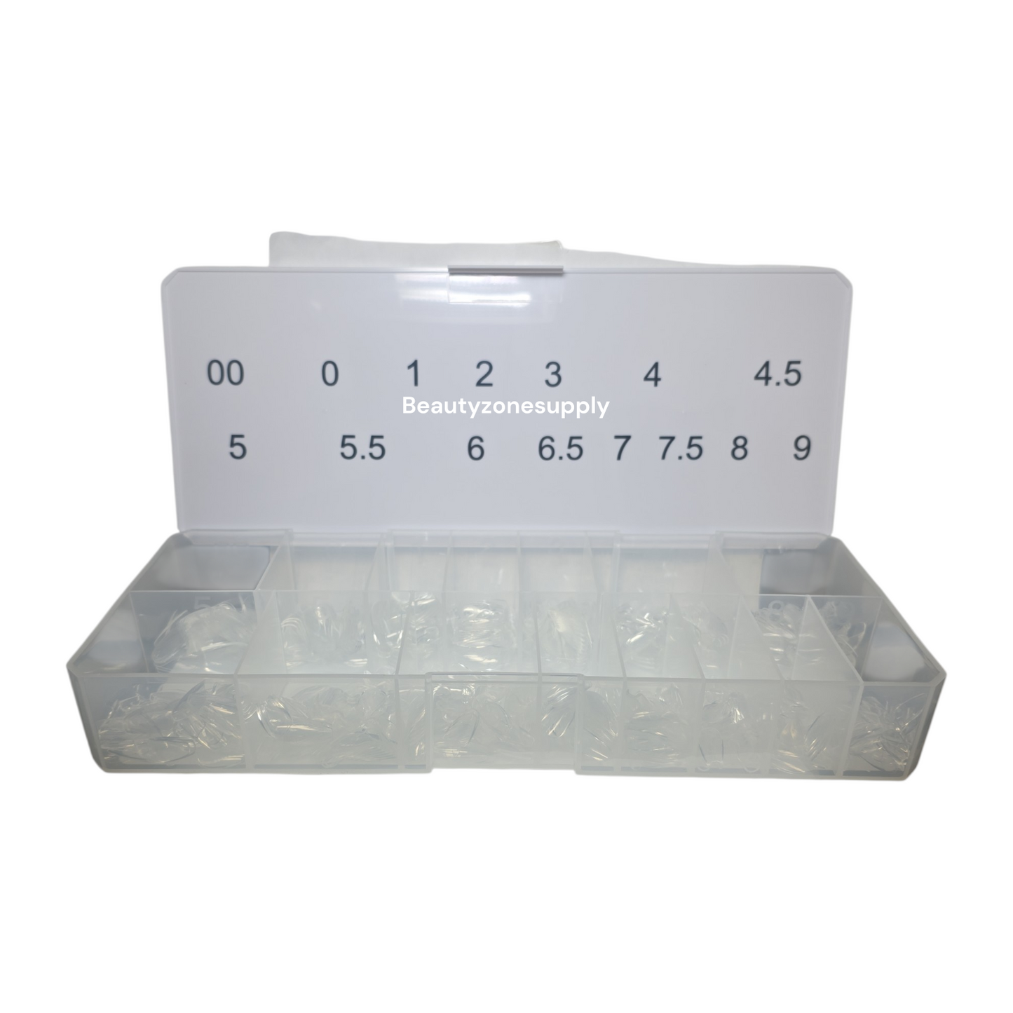 DND Soft Gel Tips Full Clear Tip Coffin X-Short 1000 tips #01
