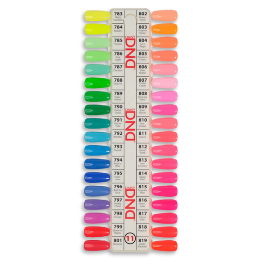 DND Gel Board Set 36 bottle with Swatches #11
