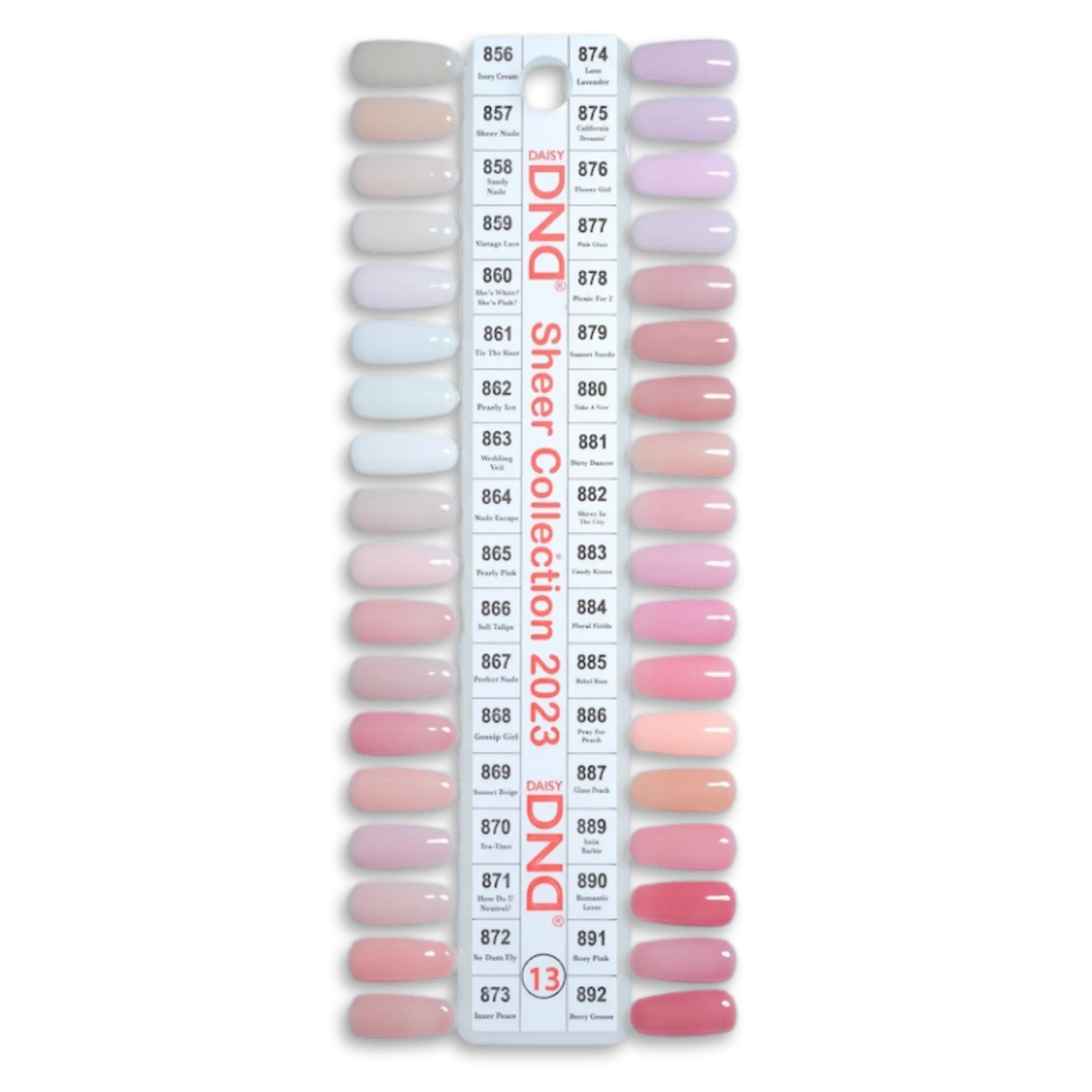 DND Gel Board Set 36 bottle with Swatches #13