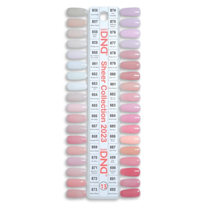 DND Gel Board Set 36 bottle with Swatches #13