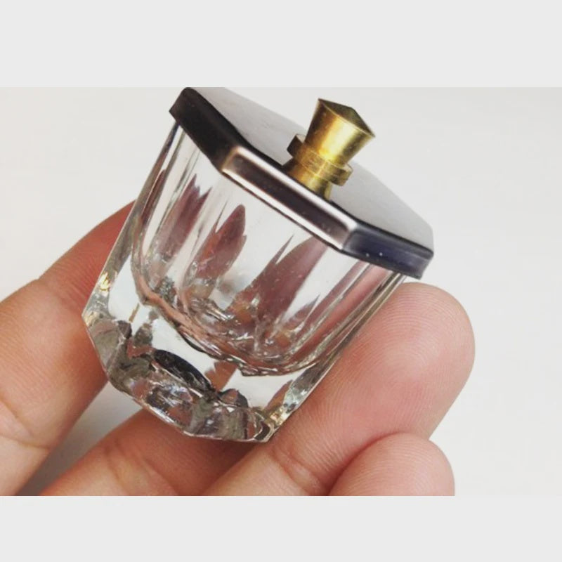 Dappen Dish Glass Clear With Lip - BeautyzoneNailSupply