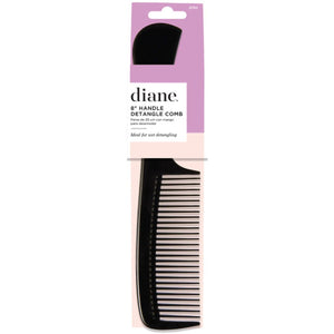 Diane Handle Detangle Comb 8" Black #D150
