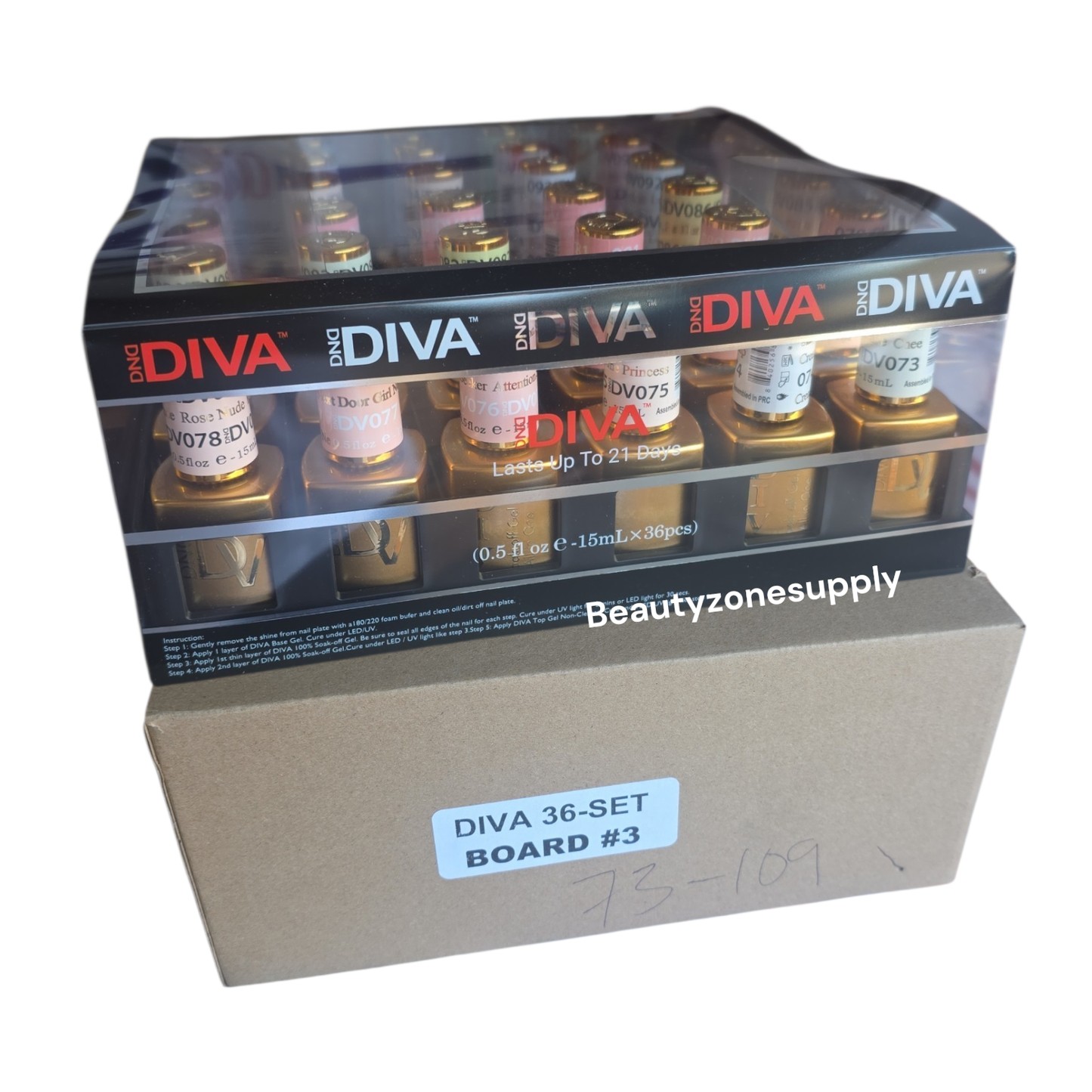 Diva Gel Board Set 36 bottle #3