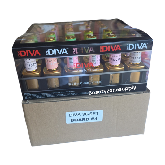 Diva Gel Board Set 36 bottle with Swatches #4