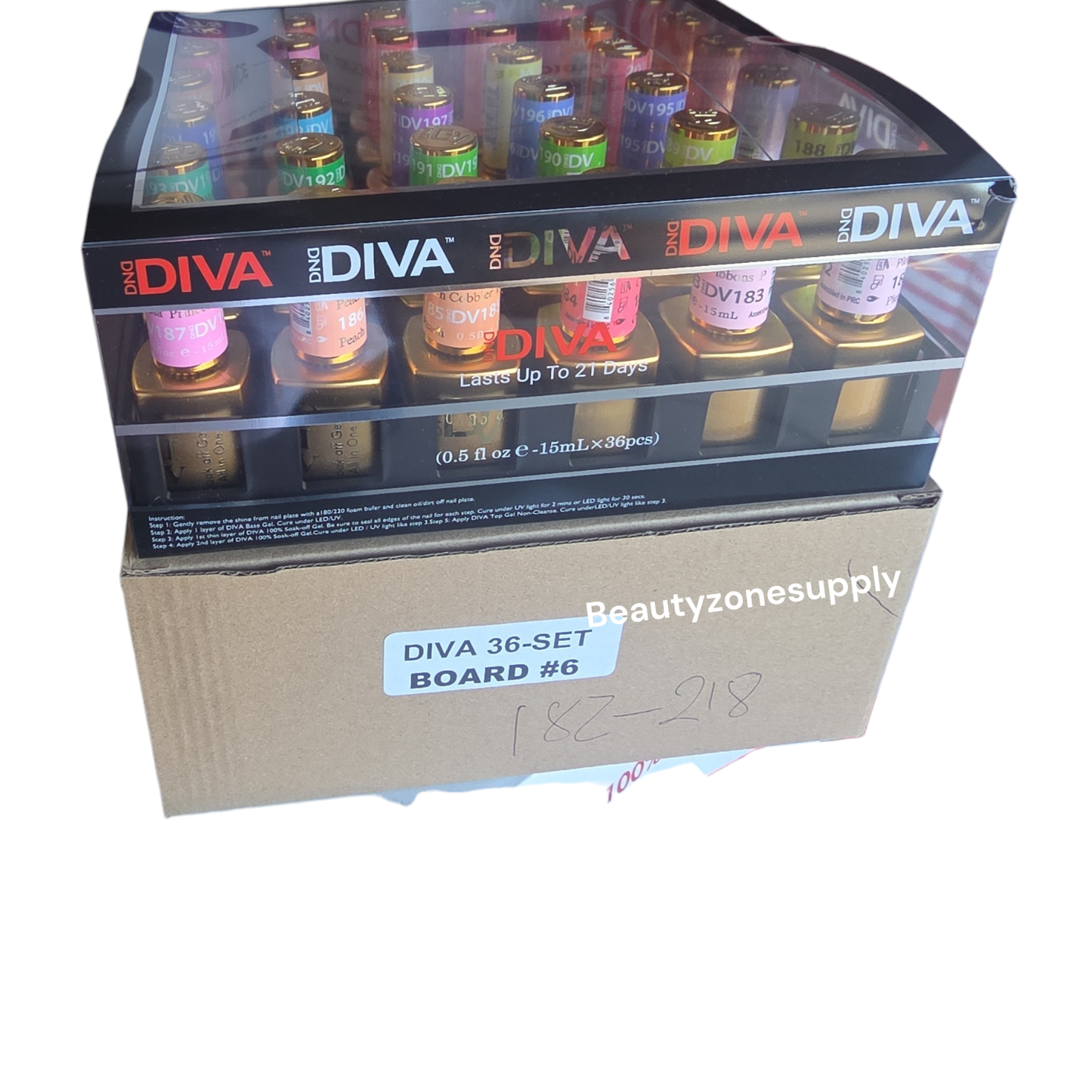 Diva Gel Board Set 36 bottle #6