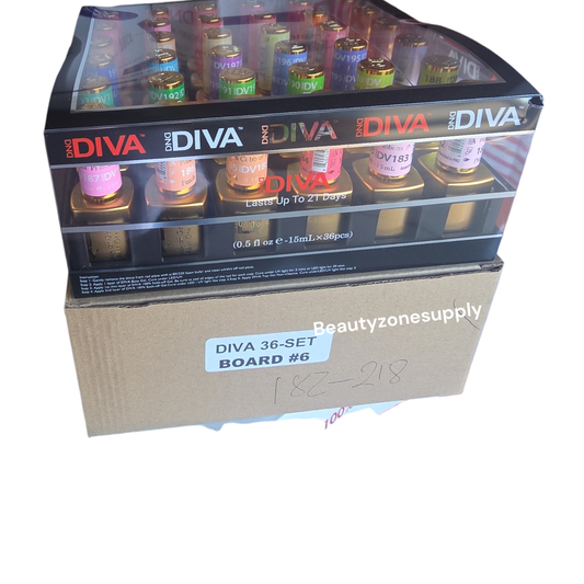 Diva Gel Board Set 36 bottle with Swatches #6