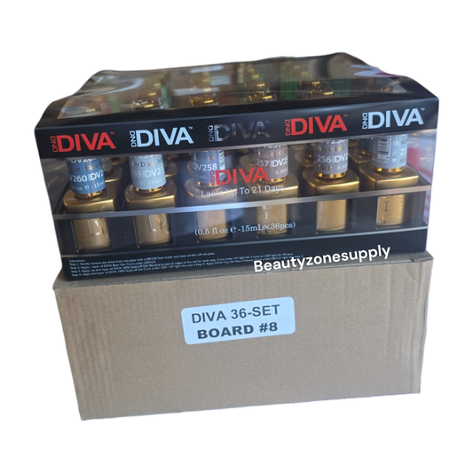Diva Gel Board Set 36 bottle with Swatches #8