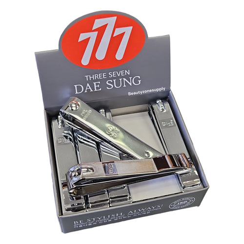 Diva Three Seven (777) Nail Clipper Stainless Steel Box 12 pcs Silver