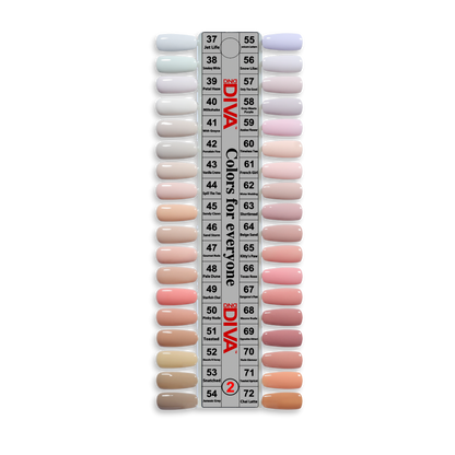 Diva Gel Board Set 36 bottle with Swatches #2