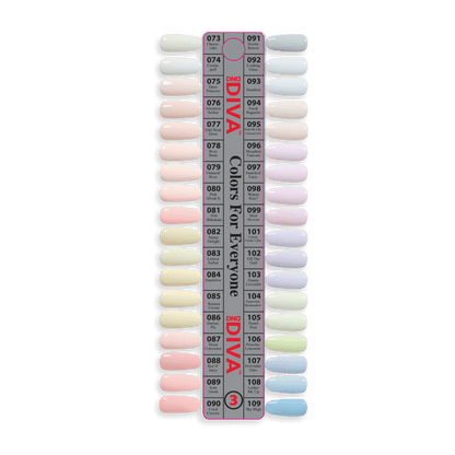 Diva Gel Board Set 36 bottle with Swatches #3