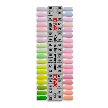 Diva Gel Board Set 36 bottle with Swatches #4