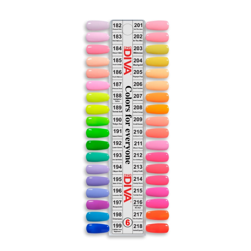 Diva Gel Board Set 36 bottle with Swatches #6