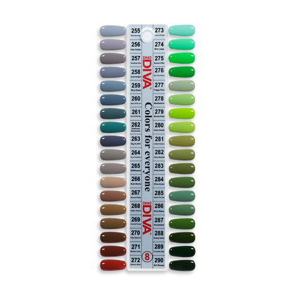 Diva Gel Board Set 36 bottle with Swatches #8