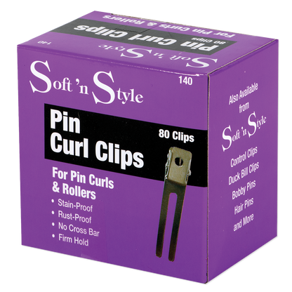 Soft 'n Style Pin Curl Clip 80 Clips