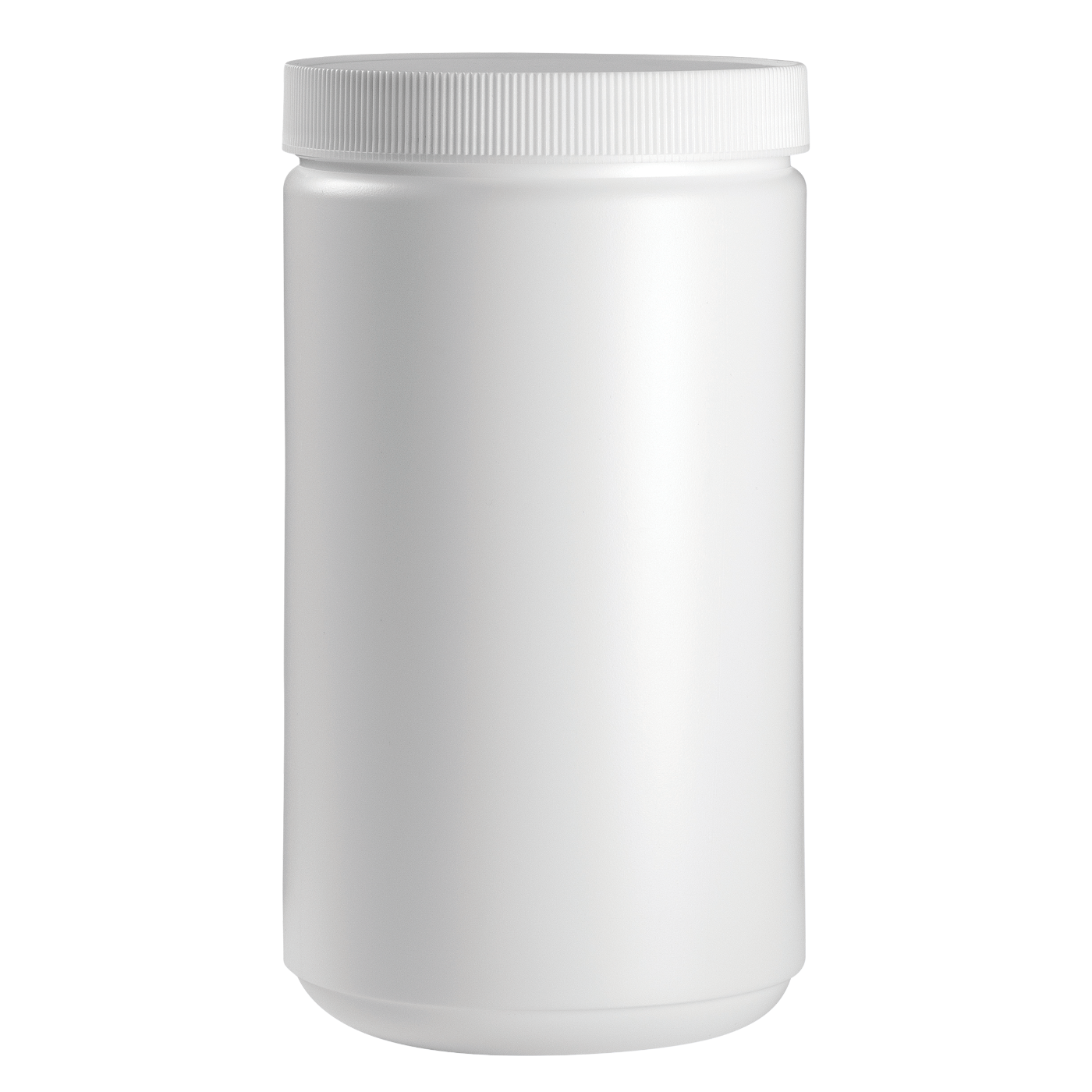 Empty White Jar with Lid 945 mL #FSC649