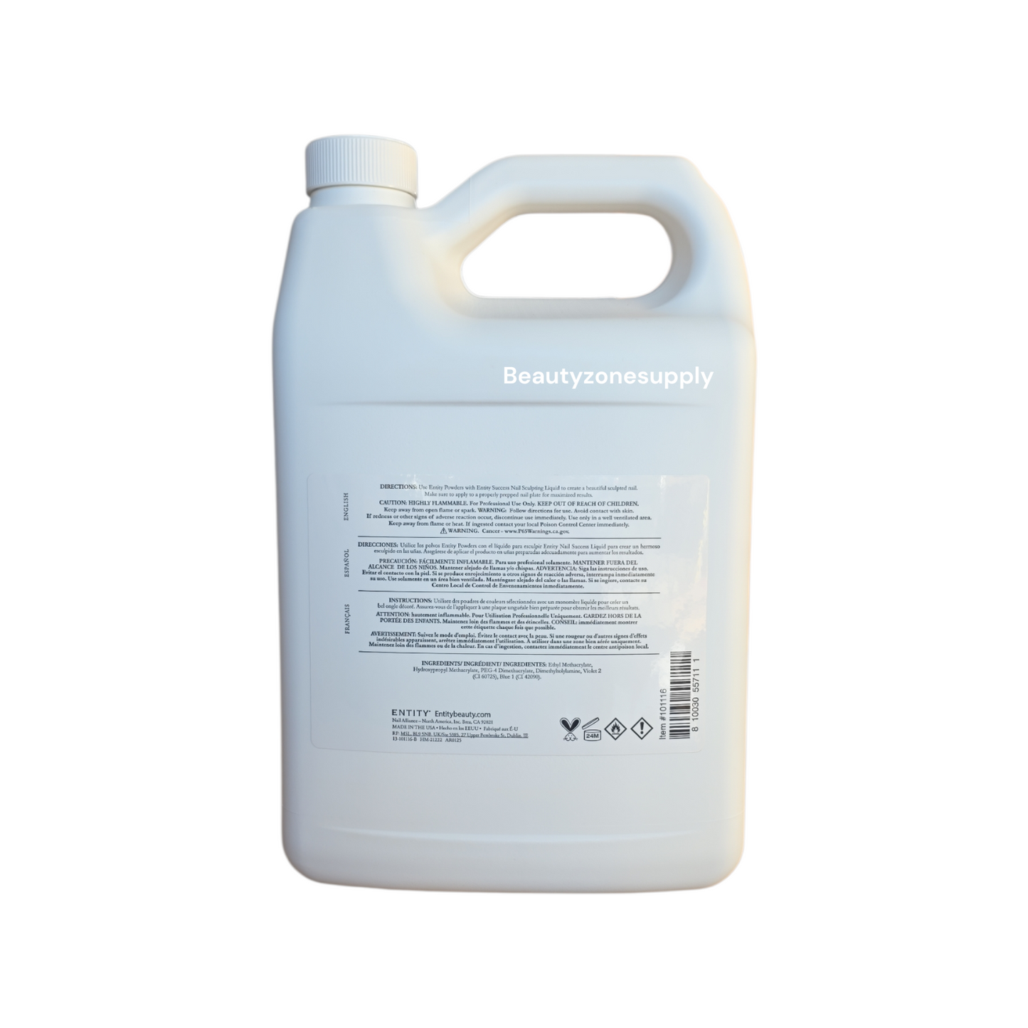 Entity Success Sculpting Liquid Gallon #101116 (Medium set time) - BeautyzoneNailSupply