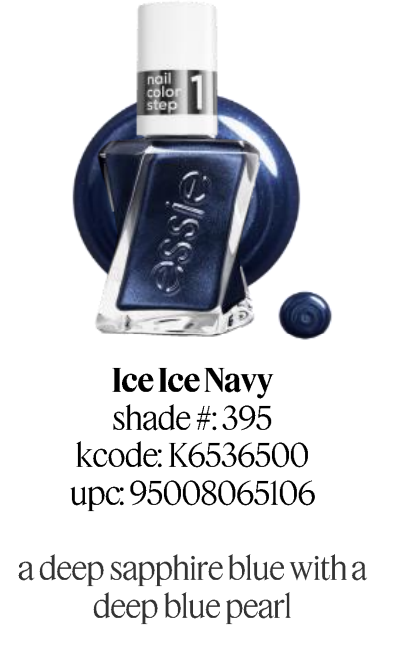 Essie Gel Couture Ice Ice Navy 0.46 oz #395
