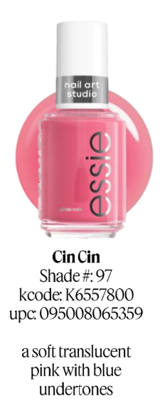 Essie Glass Nail Polish color Cin Cin 0.46 oz #97