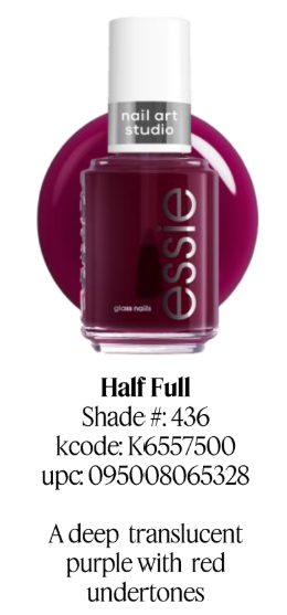 Essie Gel Nail Polish color Half Full 0.46 oz #436