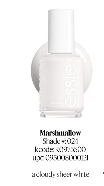Essie Nail Polish color Marshmallow 0.46 oz #63