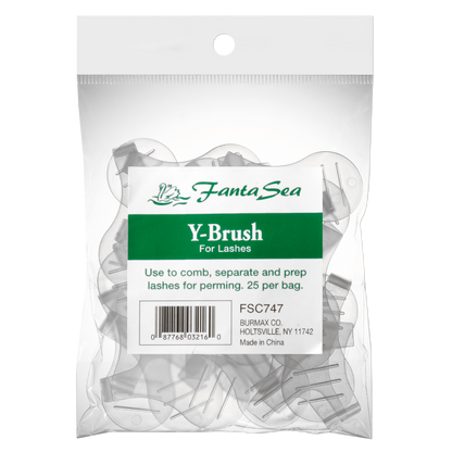 FantaSea Lash Lift Y-Brush Comb lash 25 pk.  #FSC747