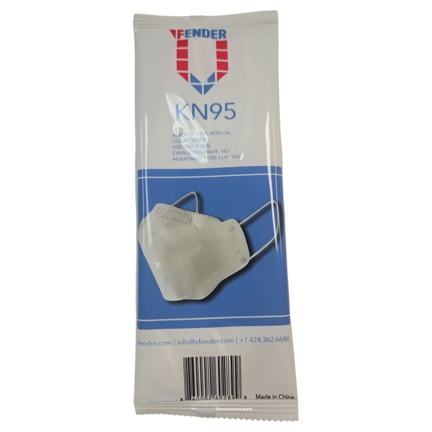 Fender KN95 respirator mask Pharmevid set of 5 facemask