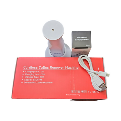 Foot File Callus Remover Rechargeable Machine FCR03