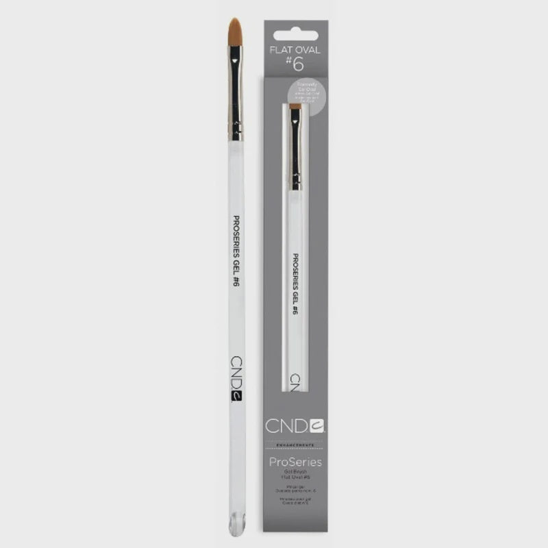 Cnd ProSeries Brush Flt Oval Gel#6 #8098 - BeautyzoneNailSupply