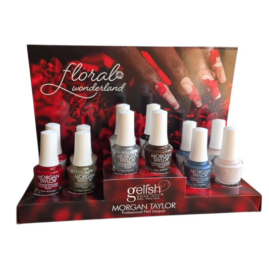 Gelish And Morgan Taylor® Winter 2025 Floral Wonderland Collection Mix 12 pcs 113011