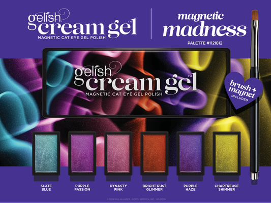 Gelish Cream Gel 6pc Palette - Magnetic Magnets Cat eye #1121812