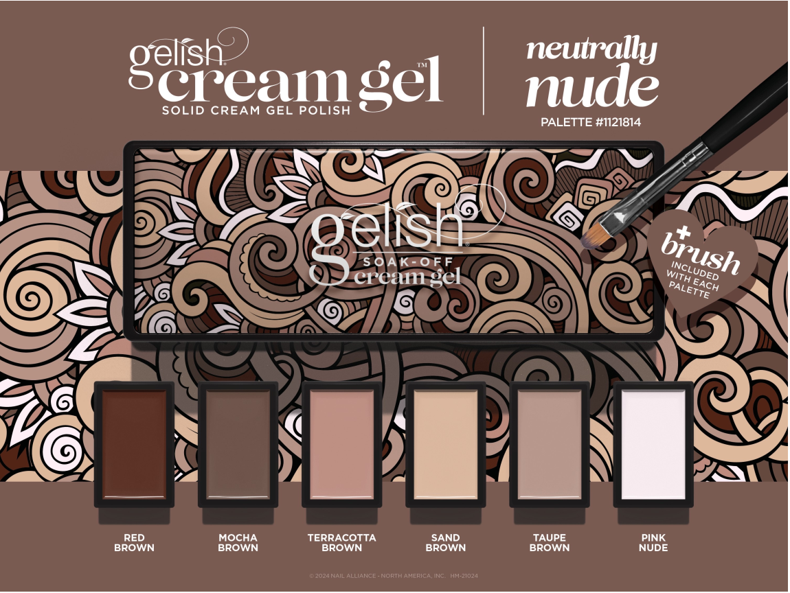 Gelish Cream Gel 6pc Palette - Neutrally Nude #1121814
