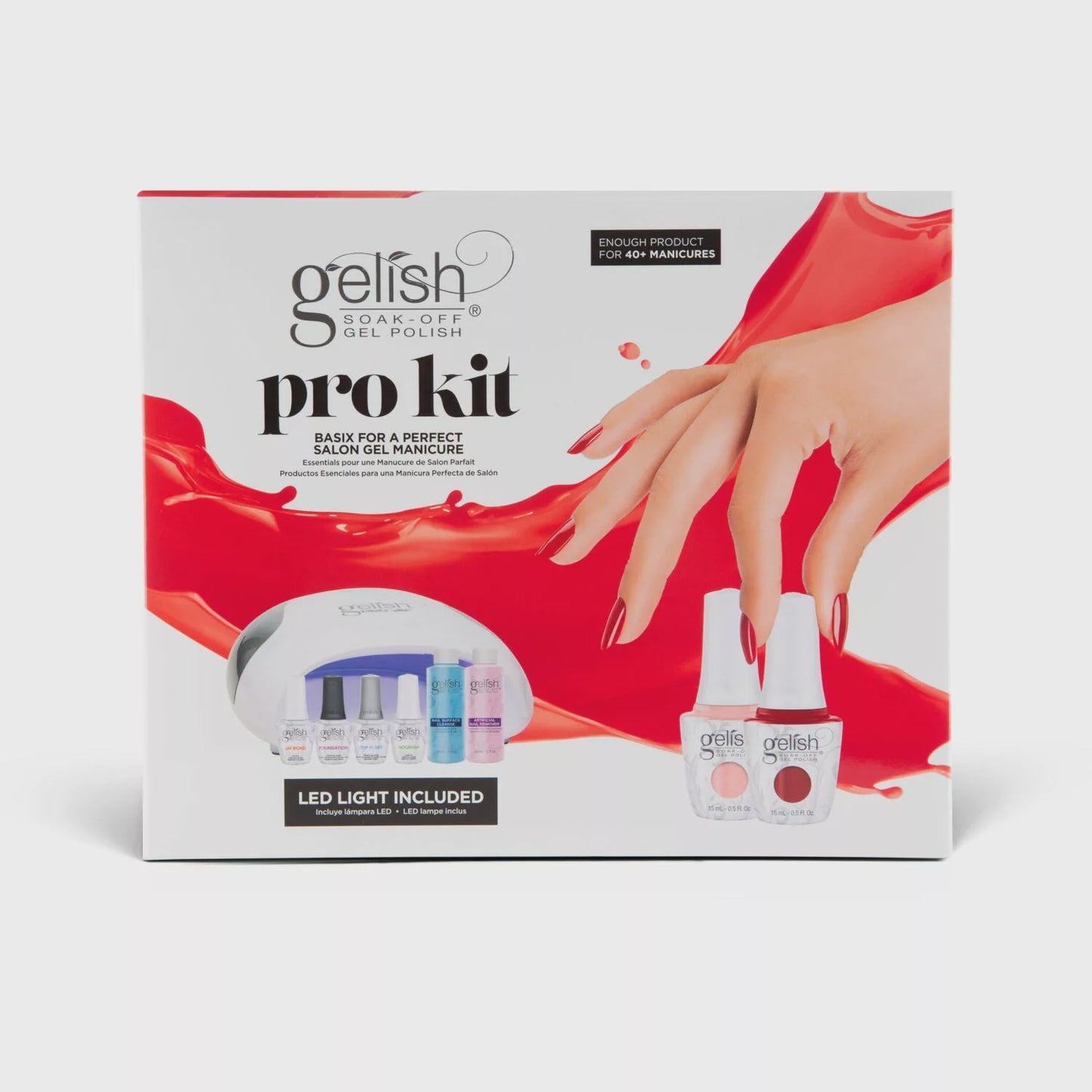 Gelish Pro Kit Professional Gel led Lamp Gel polish set #1121798 V2