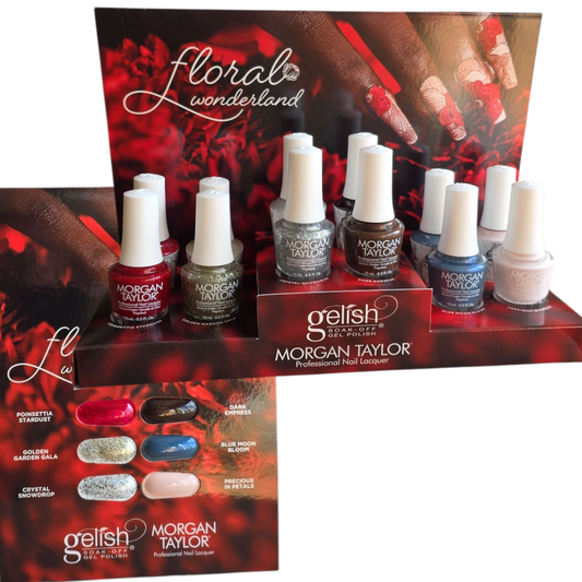 Gelish And Morgan Taylor® Winter 2025 Floral Wonderland Collection Mix 12 pcs 113011