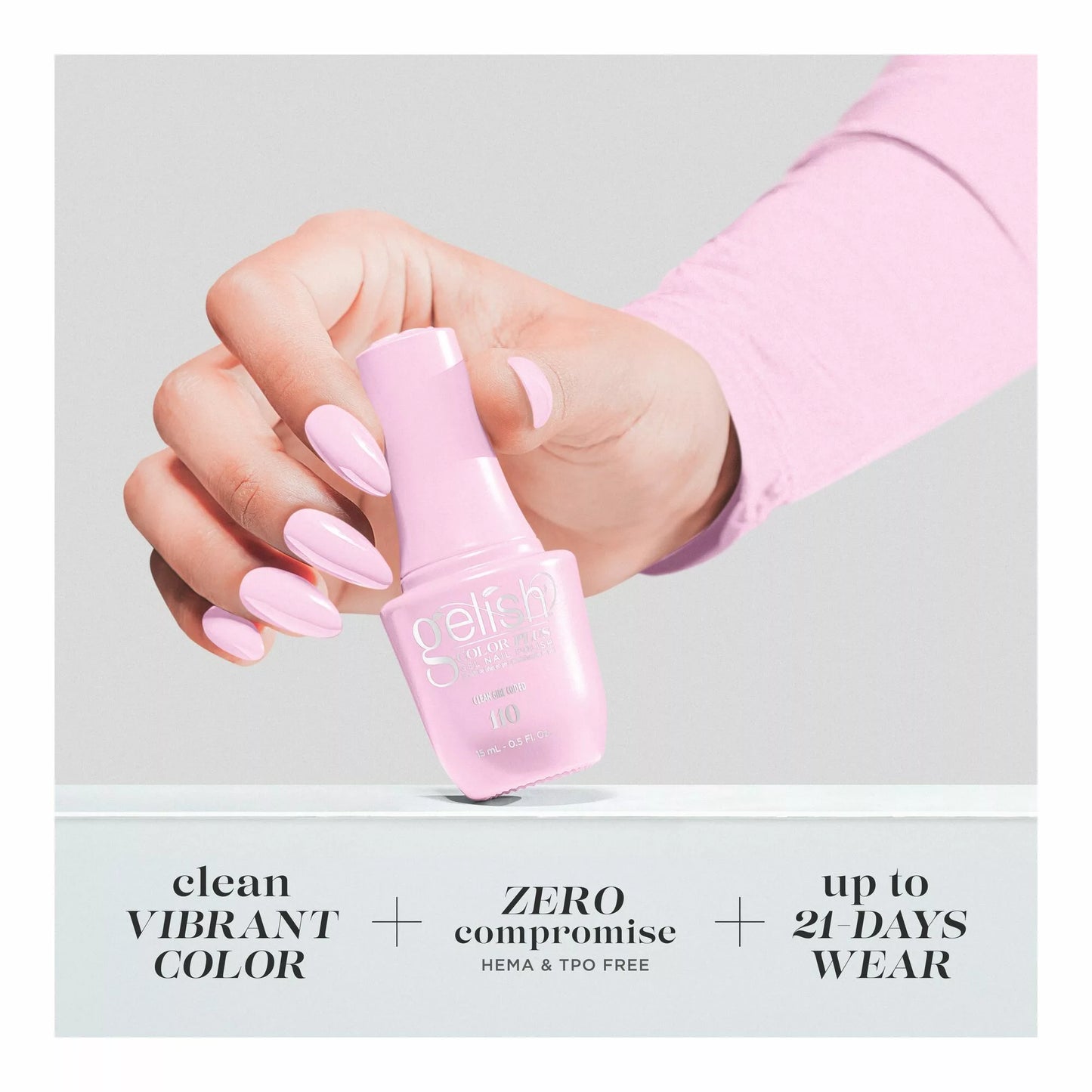 Gelish Color Plus Gel Color 110 Clean Girl Coded 0.5 fl oz #1510110