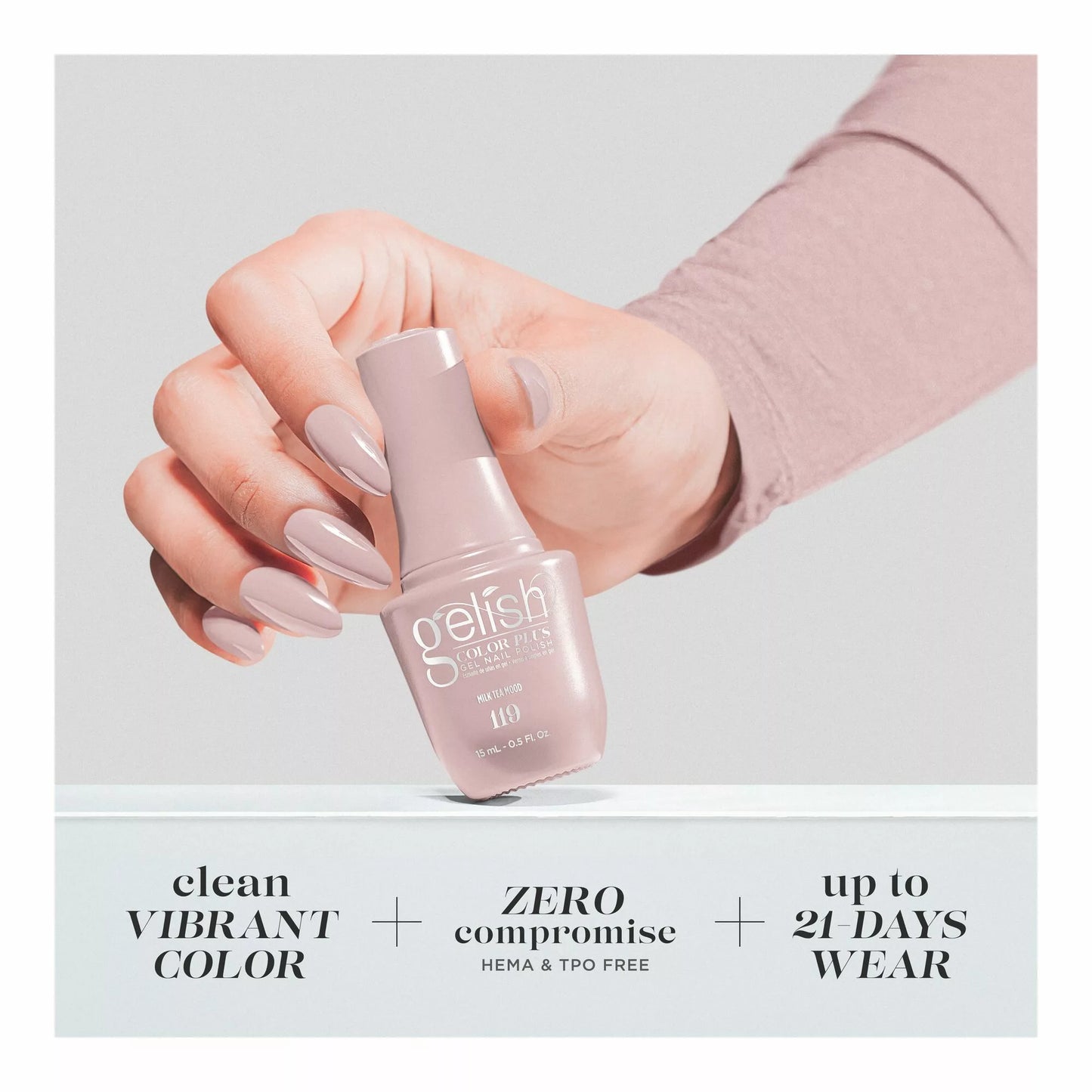 Gelish Color Plus Gel Color 119 Milk Tea Mood 0.5 fl oz #1510119