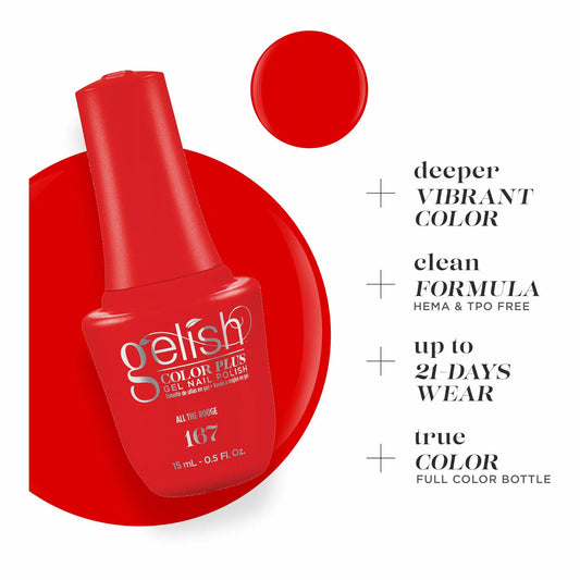 Gelish Color Plus Gel Color 167 All The Rouge 0.5 fl oz #1510167